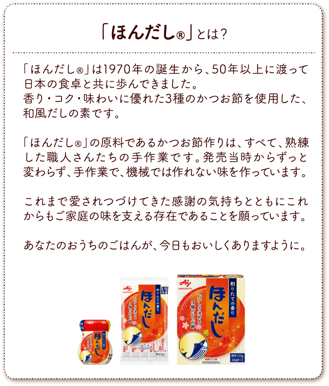 「ほんだし®」とは？