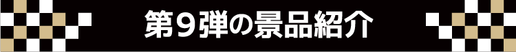 第9弾の景品紹介