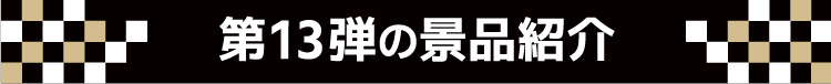 第13弾の景品紹介
